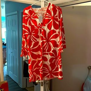 Red and white dress NWT
